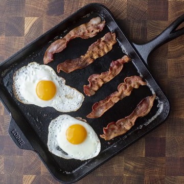 美國LODGE 美國製方形鑄鐵平底淺型煎餅鍋-28cm L9SGR