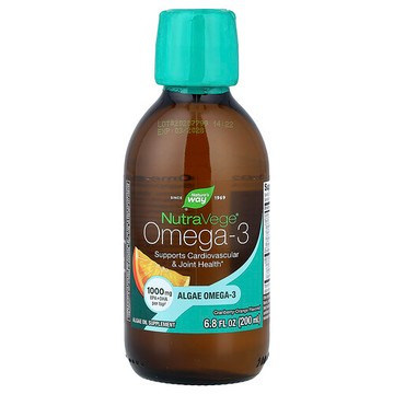 Nature's Way, 藻油，Omega-3，蔓越莓橙味，6.8 液量盎司（200 毫升）