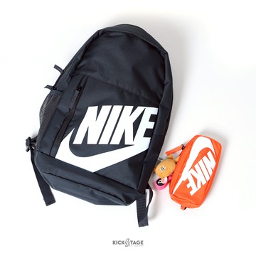 Nike NIKE ELEMENTAL 黑橘 小掛帶 雙肩包 筆袋 後背包 運動背包【HJ4186-010】
