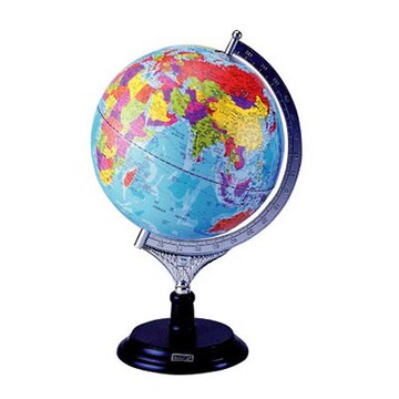 【文具通】古典色木質底座地球儀8吋31cm W3010018