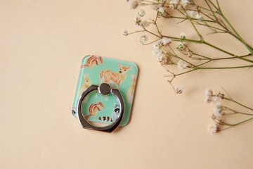 兔 鹿 浣熊 花栗鼠 松鼠 指環扣 手機支架