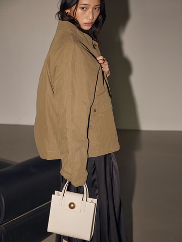 Denim-Cercle Mini Tote Bag