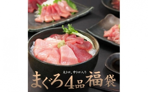 まぐろ4品福袋　本マグロ大トロ＆中トロ、ネギトロ、づけ！海鮮丼や手巻き寿しに