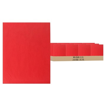 東成紙公社 4開色紙  紅色  200個