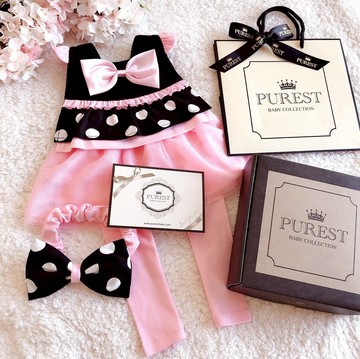 赫本點點小公主 米妮派對 寶寶彌月 嬰兒 新生兒 完美豪華禮盒組