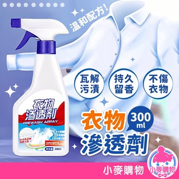 衣物滲透劑 300ml 衣服清潔 衣物去汙 清潔 去漬 去汙漬 衣服污漬 汙漬清潔 去汙 去油【小麥購物】【G860】