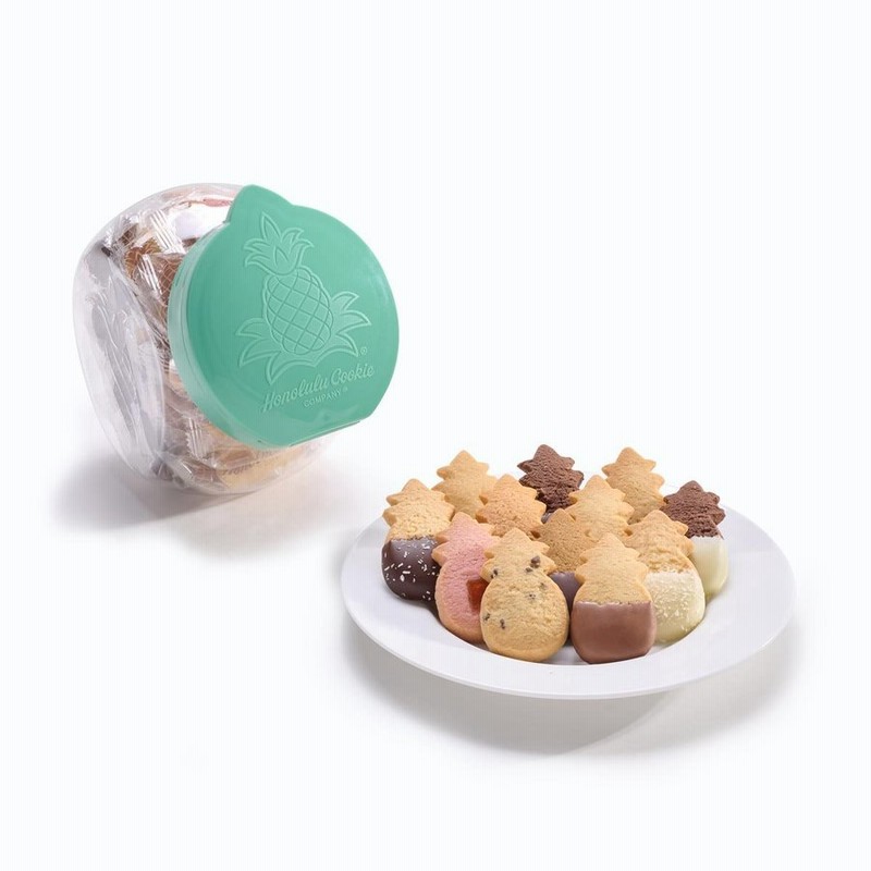 ホノルルクッキーカンパニー パールグリーンギフト缶と