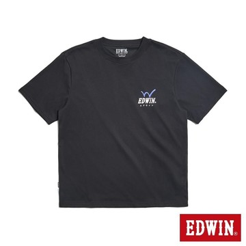 EDWIN 男裝 COOL FLEX 速度印花短袖T恤 (黑色)