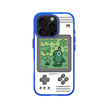 iPhone 16 Pro JellyTint 激光藍 - 怪奇事物所 Incrediville - 8-bit所長飼育家