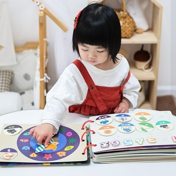 寶寶啟蒙安靜書 嬰幼兒撕撕書 早教魔術貼紙 1到3歲兒童手撕卡片玩具 孩子益智玩具書 兒童書 早教 啟蒙 益智玩具