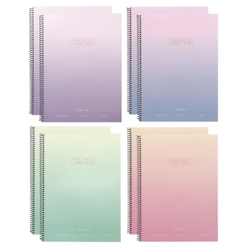 PINKFOOT 1500 星光稿紙筆記本 4款2入組  紫色、藍色、粉色、薄荷色  1組