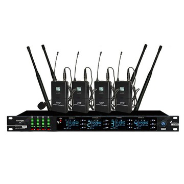 U段紅外對頻無線話筒一拖四專業話筒系列會議室培訓室頭戴領夾【Snowbelle優選】