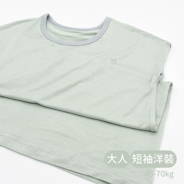 minihope輕柔感短袖洋裝 (大人)-薄荷