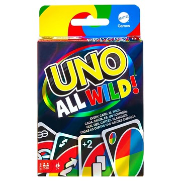 美國 UNO All Wild 全萬用卡牌遊戲卡  1盒  多色
