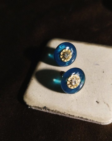 古典耳環 / 深邃藍 - Vintage【限量】