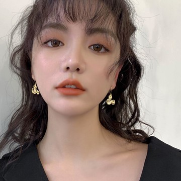 設計感小眾本命年老鼠耳環女新款潮網紅個性氣質耳墜耳飾耳釘1入