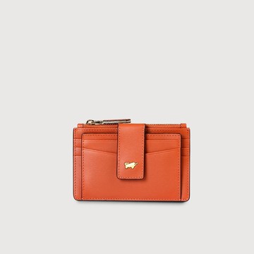 【免費升級送禮包裝】城市 拉鍊零錢袋卡夾-赤陶色/BF817-145-TC