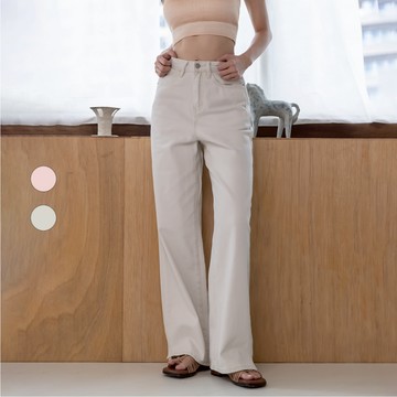 50% Fifty Percent｜後口袋小花繡花長褲｜02562351002