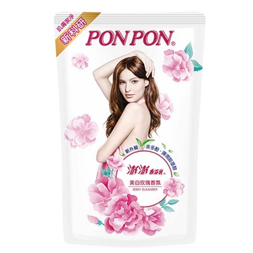 澎澎香浴乳補充包-美白玫瑰香氛700g【康鄰超市】
