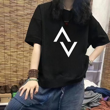 夏季新款 韓系T恤夏裝新款 韓版寬鬆  顯瘦遮肉 設計感時尚 日常百搭款 休閒短袖上衣