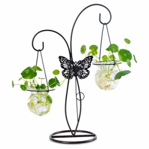 フラワーベース ちょうちょモチーフ付き 吊り下げ式 ダブル ブラウン 通販 Lineポイント最大4 0 Get Lineショッピング