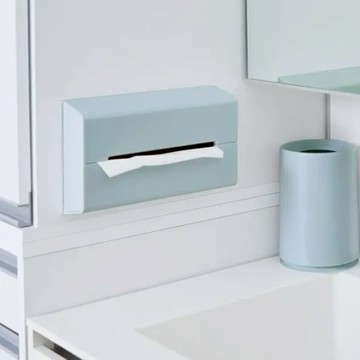 日本 ideaco ABS壁掛/桌上兩用面紙架