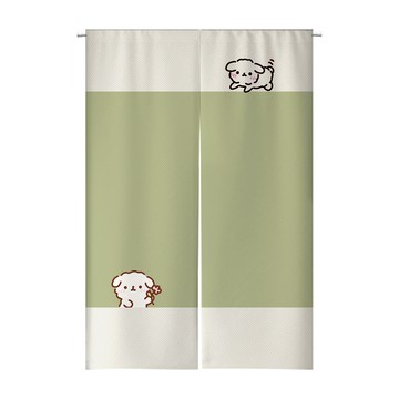 【客製化門簾】【贈桿發票】門簾兩片式 門簾訂做 遮鏡子布簾 門簾北歐風 磁吸門簾 門簾遮光 掛簾遮擋布 對開門簾