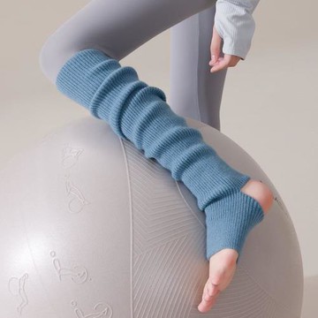 芭蕾過膝踩腳腿套羊毛瑜伽舞蹈運動護腿堆堆襪套針織加厚保暖長筒