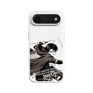 iPhone Air SolidX 白 - 進擊的巨人 Attack On Titan -S4 - \b里維兵長 (灰階)