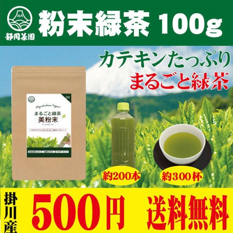 粉末緑茶 お茶 緑茶 100ｇ 粉末 静岡茶 徳用 まるごとほっと緑茶 国産 微粉末緑茶 粉末茶 業務用 カテキン 通販  LINEポイント最大0.5%GET | LINEショッピング