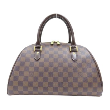 LOUIS VUITTON LV 路易威登 棕色 棋盤格帆布 RIBERA MM 手提包 N41434 【二手名牌BRAND OFF】