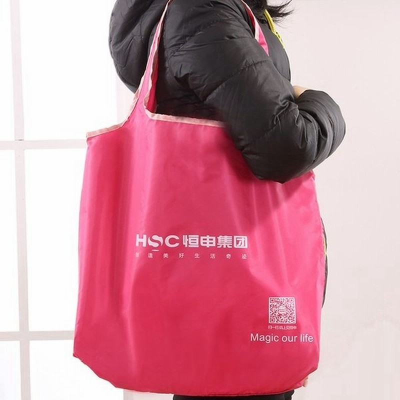 エコバック 折りたたみ 桃色 ローズピンク おしゃれ コンパクト 大容量 シンプル おまけ髪留め付き 通販 Lineポイント最大get Lineショッピング