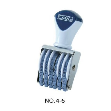 COX 三燕 4號字 六連號碼印 字高3.9mm /個 NO.4-6｜領券最高折$220