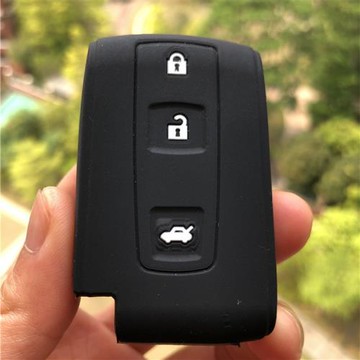 適用豐田05-09款老皇冠鑰匙包12代普銳斯車硅膠鑰匙套鎖匙包真皮