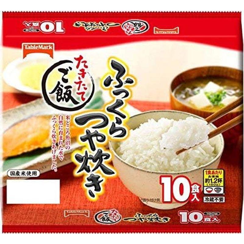 テーブルマーク たきたてご飯 ふっくらつや炊き 180g×10食 4袋入×2 まとめ買い入り数３