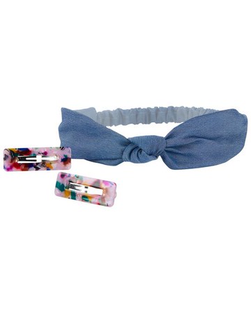 3-Piece Headwrap & Clips Set