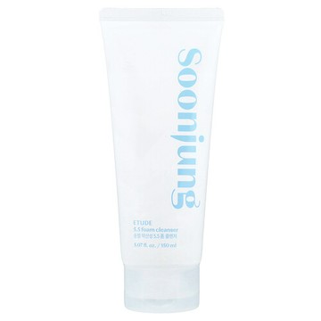 ETUDE, SoonJung，5.5 泡沫潔面乳，5.07 液量盎司（150 毫升）