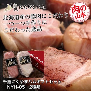 千歳にくやまハムギフトセット NYH-05 2種類 800g 肉の山本  ※クール便冷蔵