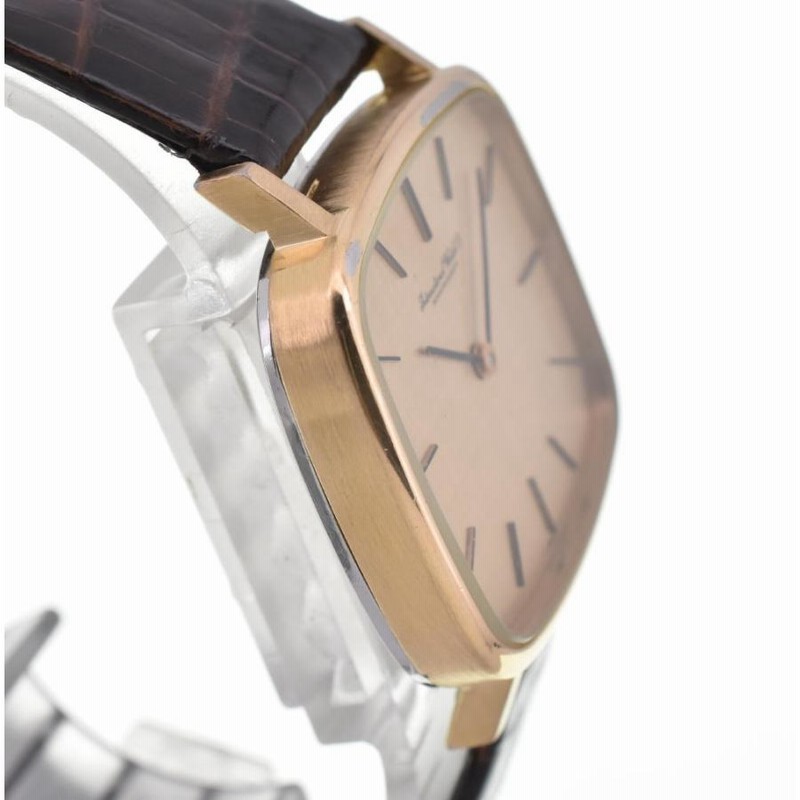 ☆良品【IWC SCHAFFHAUSEN】IWC 2583 GP/レザー ゴールド文字盤