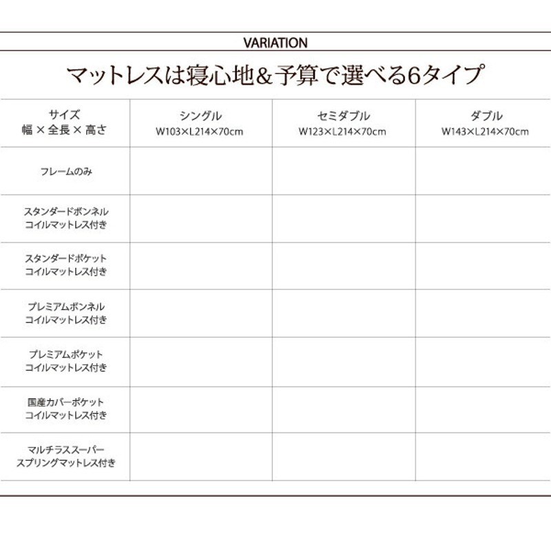 モダンデザイン・バイカラー_棚・コンセント付き収納ベッド プレミアム