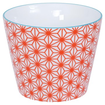 TOKYO DESIGN STUDIO 圖騰茶杯 155ml  1個  橘色