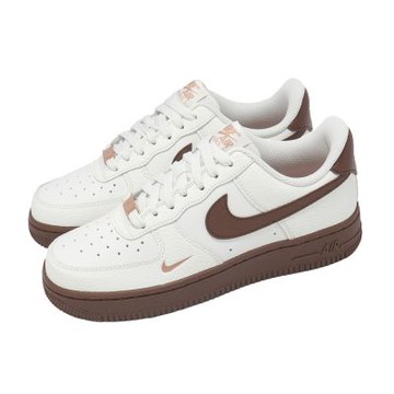 Nike 休閒鞋 Wmns Air Force 1 07 女鞋 米白 棕 AF1 復古 運動鞋 IM3378-122