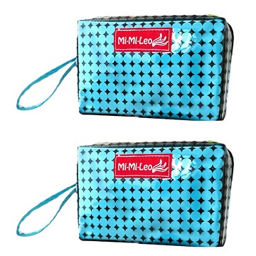 MI MI LEO 環保購物零錢包  16.5 x 6.5 x 11.5cm  天空藍