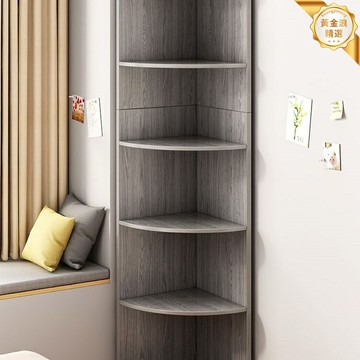 【牆角收納專家】三角置物架 角櫃 書架 收納架 多層儲物 靠牆設計 客廳臥室廚房適用 節省空間 免打孔安裝