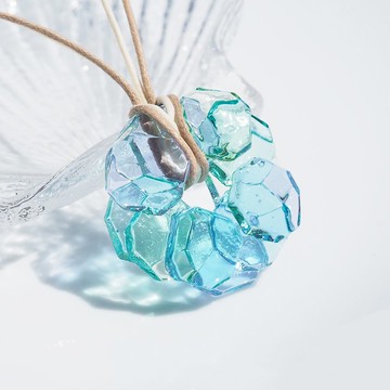 【Special】綻放玻璃（銀蓮花【舞】）項鍊 【預約製作】