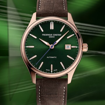 CONSTANT 康斯登 Classics Index機械錶-綠面/40mm(FC-303GR5B4)