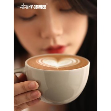 MHW-3BOMBER轟炸機咖啡杯 Mars火星杯 陶瓷杯 拿鐵杯拉花杯300ml