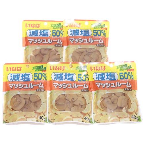 いなば食品 いなば 減塩マッシュルームスライス 90g×5個