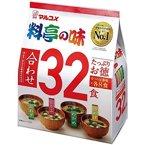 マルコメ たっぷりお徳料亭の味 即席味噌汁 32食×3袋