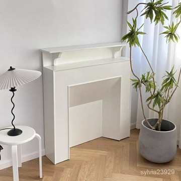 家具簡約法式壁爐裝飾櫃北歐墻邊柜客廳置物架民宿壁爐玄關復古櫃